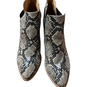 DV by Dolce Vita Snakeskin Patterned Ankle Booties